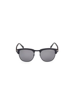 Tom Ford Eyewear - Tom Ford FT0248 53 01D Grey Solid Acetate Square Sunglasses (53)