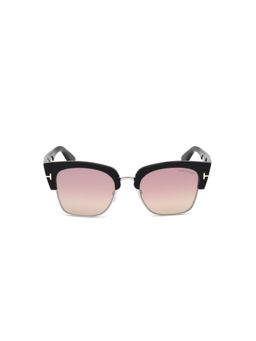 Tom Ford - FT0554 55 01U. Pink Solid Acetate Square Sunglasses (55)