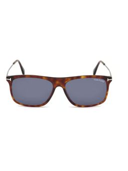 Tom Ford Eyewear - Tom Ford FT0588 57 54V Blue Printed Plastic Square Sunglasses (57)