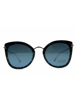 Tom Ford Eyewear - Tom Ford FT0657 62 55X Blue Solid Metal Butterfly Sunglasses (62)