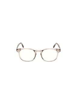 Tom Ford Eyewear - FT5819-B 50 057. Brown Solid Acetate Round Eyewear Frame (50)