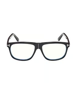 Tom Ford Eyewear - FT5978-B 56 001. Black Solid Acetate Pilot Eyewear Frame (56)