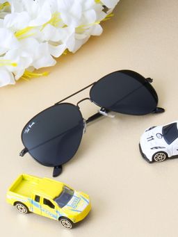 TED SMITH - G-AVIMAST_C33 Grey Solid Metal Pilot Sunglasses