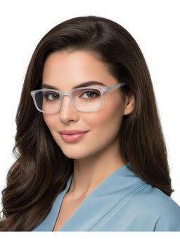 HASHTAG EYEWEAR - MSYR-1188842-S.BLU Blue Solid Pc Rectangle Computer Glasses (53)