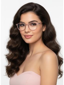 HASHTAG EYEWEAR - MSYR-1188862-B.PNK Pink Solid Pc Round Computer Glasses (49)