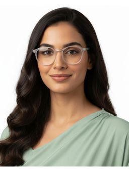 HASHTAG EYEWEAR - MSYR-1188862-L.GRN Green Solid Pc Round Computer Glasses (49)