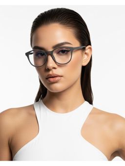 HASHTAG EYEWEAR - MSYR-1188872-GRY Grey Solid Pc Round Computer Glasses (50)
