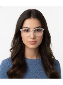 HASHTAG EYEWEAR - MSYR-1188872-S.BLU Blue Solid Pc Round Computer Glasses (50)