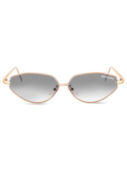 ROYALTAIL - RT-SUNG-056 Grey Solid Metal Cat Eye Sunglasses (55)