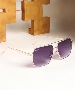 ROYALTAIL - RT-SUNG-058 Purple Solid Metal Pilot Sunglasses (60)