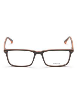 Police - VK061K526MJMFR Brown Solid Acetate Rectangle Eyewear Frame (52)