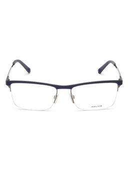 Police - VPL564K54568FR Blue Solid Metal Square Eyewear Frame (54)