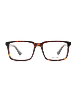 Police - VPLN17K57722FR Brown Solid Acetate Square Eyewear Frame (57)