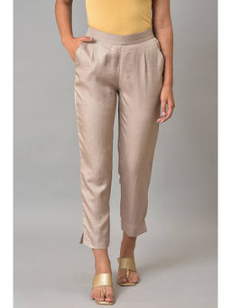 Aurelia - Gold Straight Fit Trouser Pants
