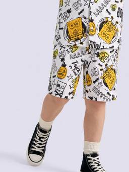 Jack & Jones Junior - Boys White Cotton Shorts