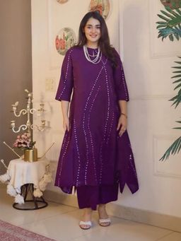 Gahan - Womens Viscose Rayon Straight Printed Kurta with Pant