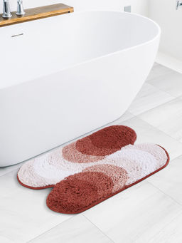 OBSESSIONS - Quick Dry Anti Skid Bath Mat, Red