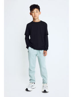 H&M - Boys Turquoise Slim Fit Sports Trackpant with DryMove