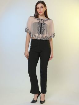 DEBONATELLA - Women White Embellished Shrug