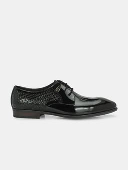 EGOSS - Ibiza Genuine Leather Buckled Formal Shoes Derbies Black