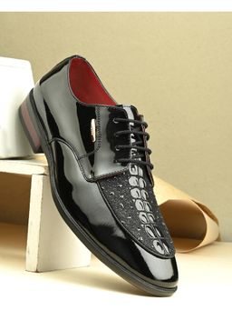 EGOSS - Aspeerio Titanium Casual Lace-Ups Derbies Black