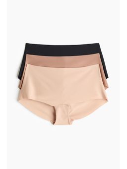 H&M - Women Multi-Color 3-Pack Invisible Shortie Hioster Briefs