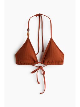 H&M - Women Orange Padded Triangle Bikini Top