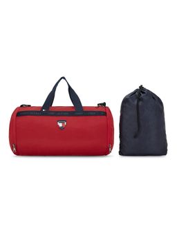 Tommy Hilfiger - Wesley Unisex Polyester Gym Bag Duffel - Maroon (M)