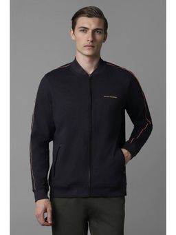 Louis Philippe - Men Casual Black Solid Jacket