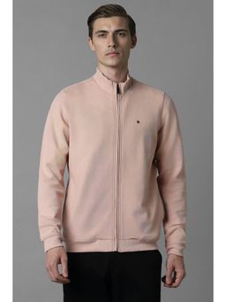 Louis Philippe - Men Casual Peach High Neck Jacket