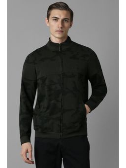 Louis Philippe - Men Casual Olive Print Jacket