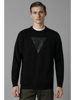 Louis Philippe - Men Casual Black Printed Sweatshirt
