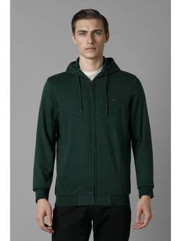 Louis Philippe - Men Casual Green Hoodie