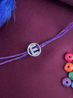 Digital Dress Room - E Letter Diamond Thread Rakhi
