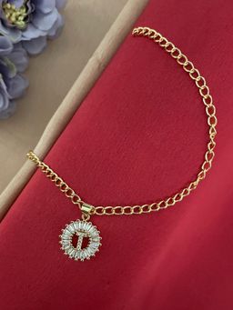 Digital Dress Room - T Letter Diamond Bracelet Rakhi