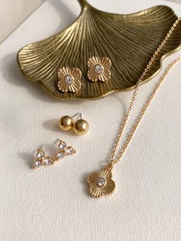 Accessorize London - Women Clover Necklace Set