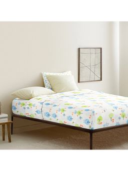The Baby Atelier - 100% Organic Fitted Single Sheet Birdie