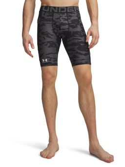 Under Armour - Black Men Heat Gear Printed Long Shorts