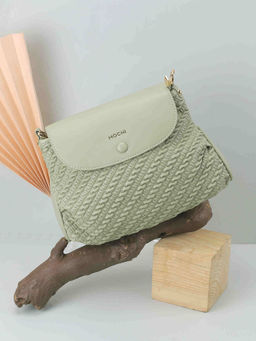 Mochi - Women Solid Green Sling Bag (10)