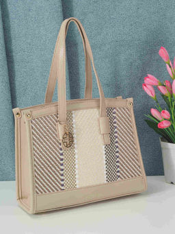 Metro - Women Beige Tote Bag (10)