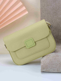 Mochi - Women Solid Green Sling Bag (10)