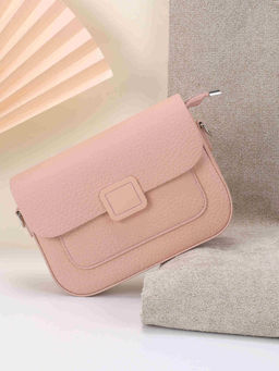 Mochi - Women Solid Pink Sling Bag (10)