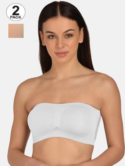 Mod & Shy - Assorted Solid Non-Wired Non Padded Bandeau Bras (Pack of 2)