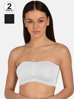Mod & Shy - Assorted Solid Non-Wired Non Padded Bandeau Bras (Pack of 2)