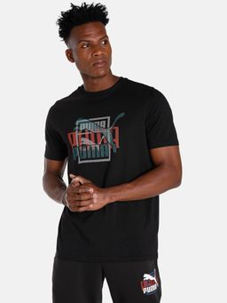 Puma - Classics Gen Graphic Mens Black T-shirt