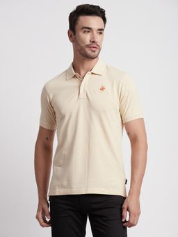 Beverly Hills Polo Club - Core Pique Beige Polo T-Shirt
