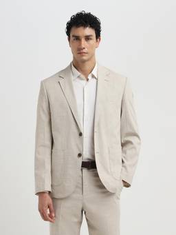 Selected - Beige Men Regular Fit Blazer