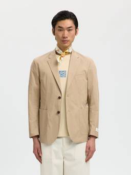 Selected - Men Beige Regular Fit Blazer
