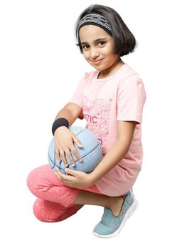 Bharatasya - Sports Set Of Sweatband And Wristband Black (11-12 Years)