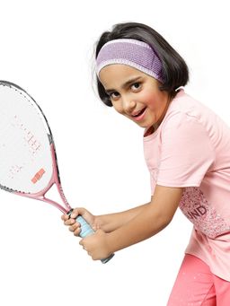 Bharatasya - Sports Set Of Sweatband And Wristband Grey (11-12 Years)